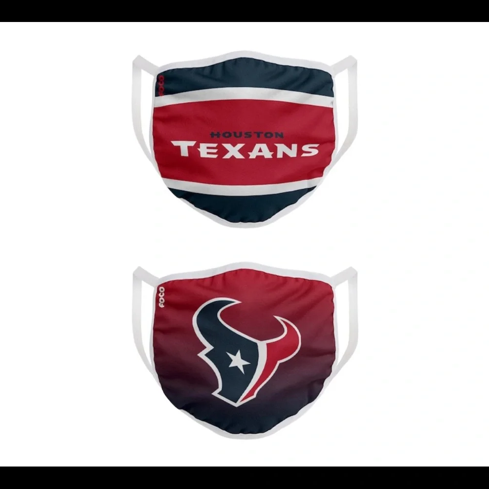 NWT Houston Texans 2 Pack Face Mask